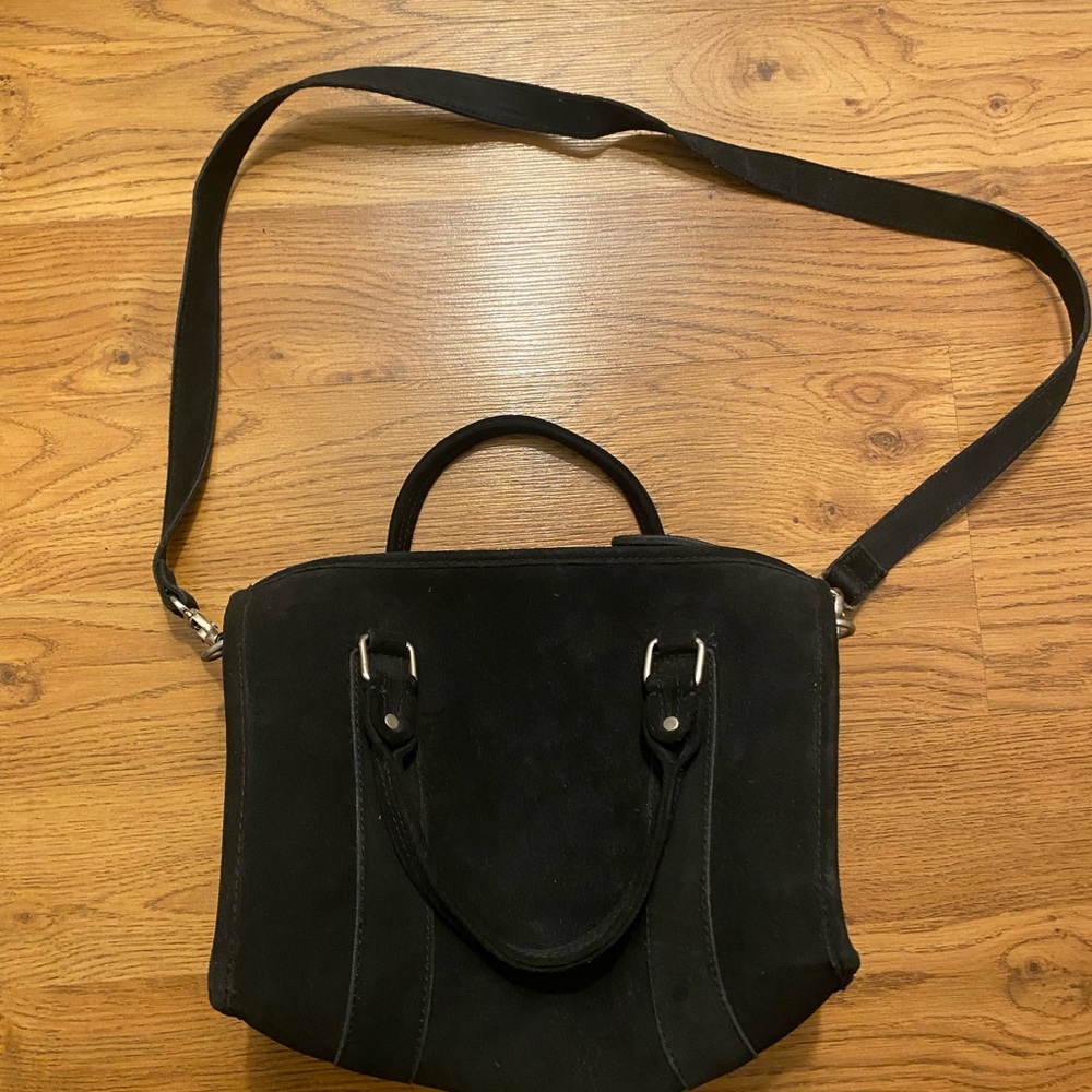 Urban Outfitters Black Shoulder Suede Bag- never used! Tags attached!